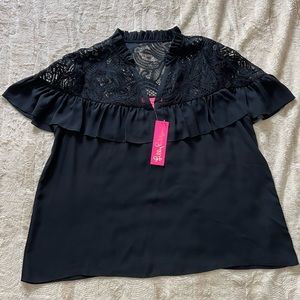 Lilly Pulitzer Marabella top size XL in Onyx